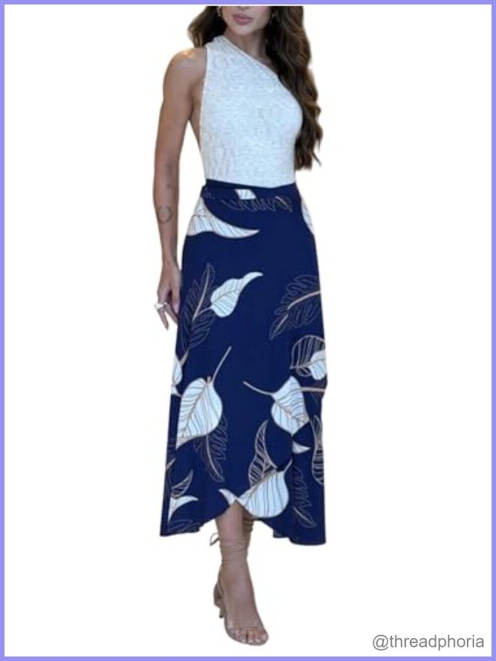Tropical Floral Print Summer Wrap Skirt Self Tie Boho Beach Resort Coverup